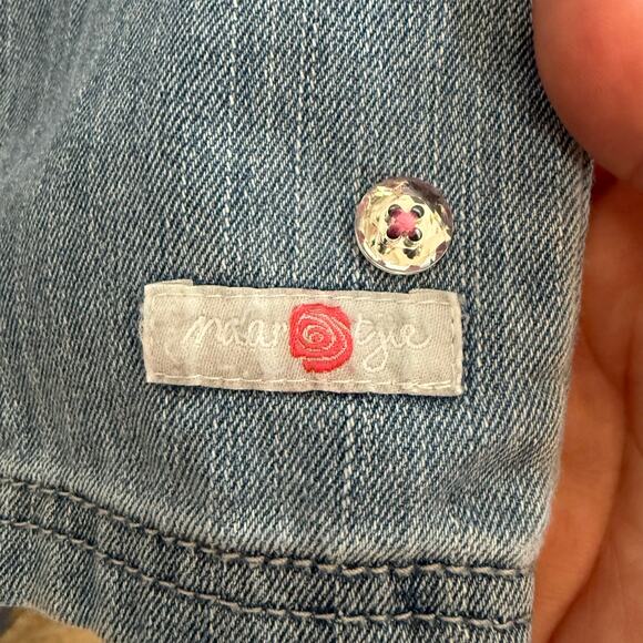 naartjie Girls Jeans Sz 5 Elastic Waist Lightweight Light Wash Blue Denim - Picture 4 of 6